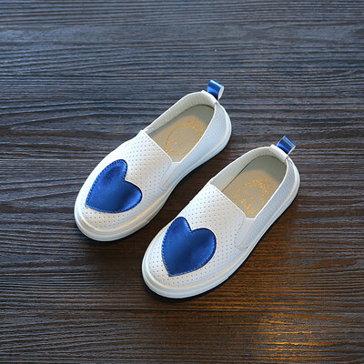 

Kids Shoes Boys Girls PU Leather love Shoes Cut-outs Hollow Out Flat Children Slip on Shoes Girls Boys Sneaker Girls Trainers