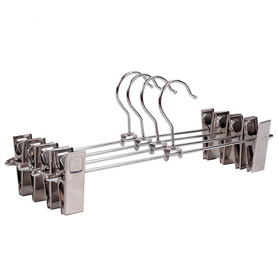 

Bingyou pants clip underwear bra skirt skirt skirt pants rack telescopic clothing store hanger pants clip drying clothes hanging clothes support 8