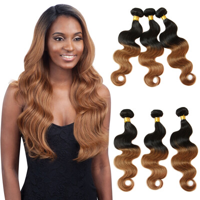 

Nami Hair Ombre Brazilian Body Wave 3Pcslot T1B30 Mixed Length 12"-26" Human Hair Weaves Free Shipping