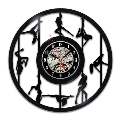 

Pole Dancer Креативный дизайн Виниловые записи настенные часы Wall Art Party Decoration