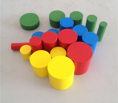 

New Wooden Baby Toys Mini Colorful Montessori Knotless Cylinders Wooden Baby Educational Toy Baby Gift
