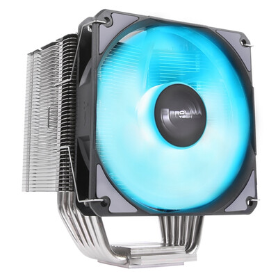 

Prolimatech Basic 83 RGB CPU heatsink B83nickelreflow soldered coppermetal backplane6 heat pipeRGB fansupport AM4 2066