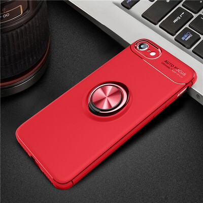 

Iphone 7/8 роскошь металлическое кольцо, магнитные брекет - shockproof охлаждения тпу телефон дел