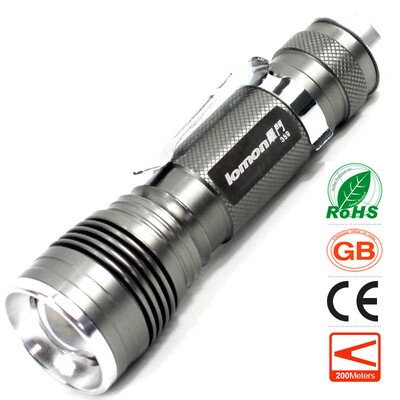 

Zoom Mini LED Flashlight Work Light Pocket Clip Torch Penlight Waterproof 18650 Rechargeable Torch Zoomable Torchlight