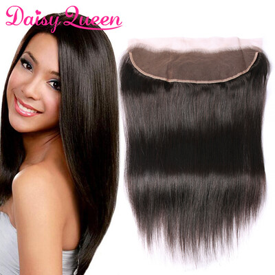 

Malaysian Straight Hair Lace Frontal 8-20inch 13"x4" Ear to Ear Free Part Frontal Closure Swiss Lace Remy Human Hair