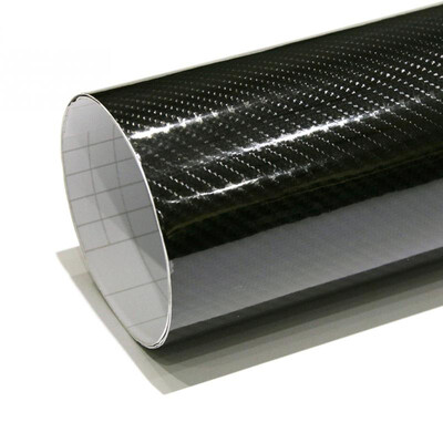 

152cmx50cm 5D High GLOSS Carbon Fiber Vinyl Film Sheet Wrap Roll Waterproof Auto Car Sticker