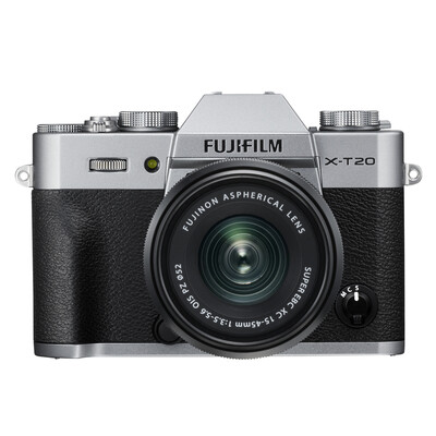 

Fuji (FUJIFILM) X-T20 (XC 15-45) Микро одиночный электрический комплект серебра 24,3 миллиона пикселей XT20 Fold сенсорный экран 4K