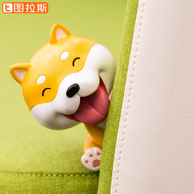 

Tulas TORRAS car ornaments pendant car ornaments car accessories vibrato center console creative cartoon shaking head doll desktop jewelry gift dog year exclusive ornaments - red