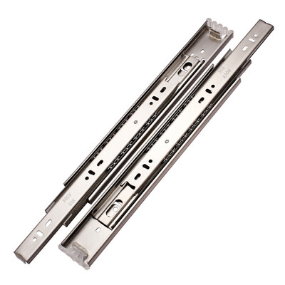 

Yuhuaze drawer guide rail thickening three-section rail slide ball mute track hardware accessories 1 pay 2 sticks 30 cm 12 inch