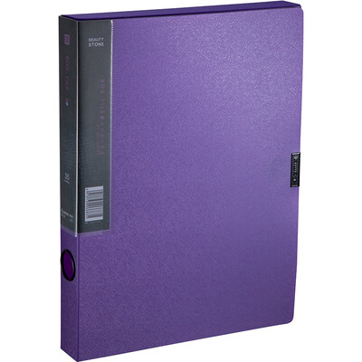 

Comix MC-35 35mm Meishi Series Velcro File Box File Box Information Box A4 Pearl Purple