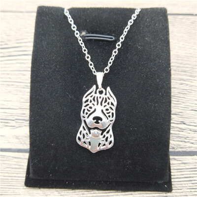 

New American Pitbull Necklace Trendy Style American Pitbull Pendant Necklace Women Fashion Pet Dog Jewellery