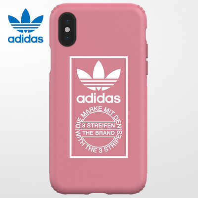 

Adidas iPhoneX Mobile Shell New Fashion Apple X Silicone All-inclusive Clover logo Simple Anti-slip Durable drop protection Pink