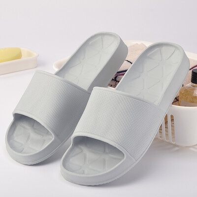 

More can be a couple of soft bottom bathing sandals high-elastic home indoor non-slip rubber slippers blue gray 41-42