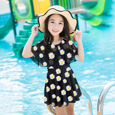 

Youyou Children Swimsuit Girl Baby Swimsuit Big Boy Princess Girl Korea Siamese Skirt Swimsuit 37229 Little Daisy  Recommended 100-110CM