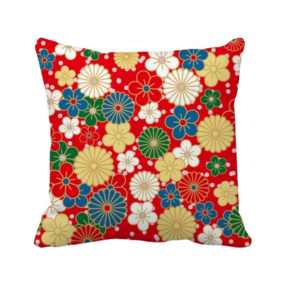

Art Sakura Flowers Japan Japanese Style Square Throw Pillow Insert Cushion Cover Home Sofa Decor Gift