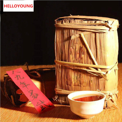 

C-PE039 Chinese Yunnan 6A Weight loss Shu Puer Tea Grade China Menghai Xing Hai Ripe Puerh Brick 1000g Old Pu er Puer Tea