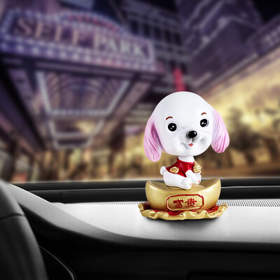 

Light shade guangyin car car decoration car accessories jewelry cartoon handmade simulation shaking head puppy crafts auspicious