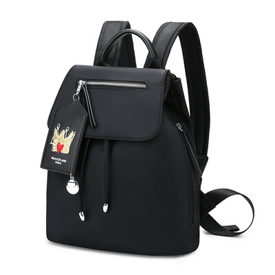 

Scarecrow MEXICAN Ms Nylon Canvas Backpack Fashion Casual Joker Student Backpack Female Black