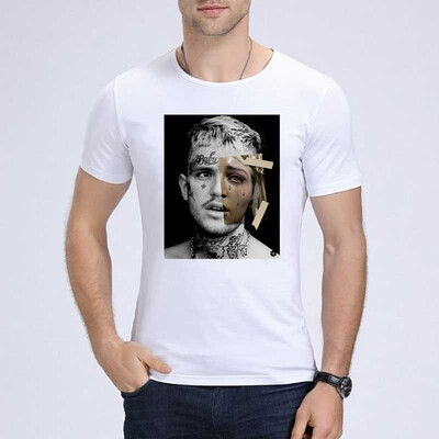

HenReat высококачественный шелк хлопок Lil Peep мужчины Короткий рукав печатать футболку