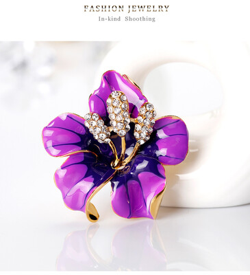 

Fashion Women Poppy Flower Brooch Pin Enamel Paint Corsage Jewelry Colorful Lacquer Broches Jewelry Lady Scarf Pins Bijoux Gift