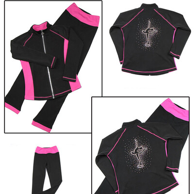 

Figure skating training suit suit waterproof fabric high elastic skating training pants training jacket skating clothing jacket