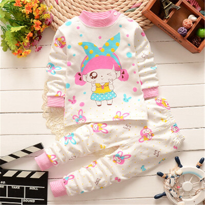 

2016 cotton children sleeping suits autumn pajamas kids Fashion newst homewear baby pajamas pajamas home wear clothes