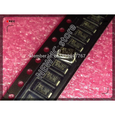 

FreeShipping 500 PCS B360A DO-214AC SMA B360 3.0A SMD SURFACE MOUNT SCHOTTKY BARRIER RECTIFIER