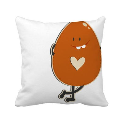 

Easter Religion Festival Brown Egg Square Throw Pillow Insert Cushion Cover Home Sofa Decor Gift