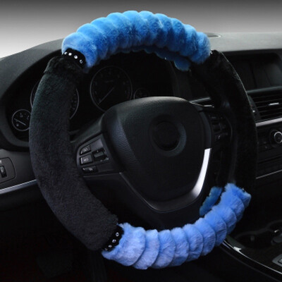 

Car winter General plush steering wheel cover soft imitation wool accessories
