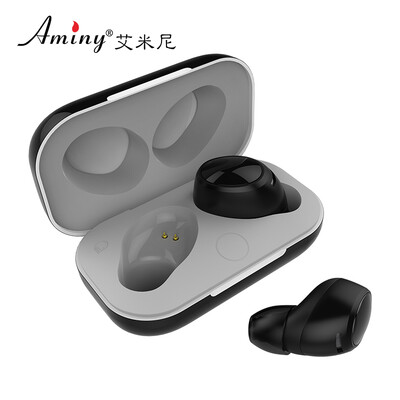 

Amini AMINY T1 Wireless Bluetooth Headset Mini Ultra Small Sports Invisible Dual Earbuds Andrews Apple Bluetooth 42 Subwoofer