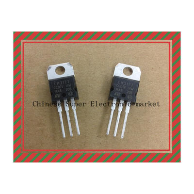 

10pcs LM317T LM317 15A Adj Voltage Reg IC TO-220