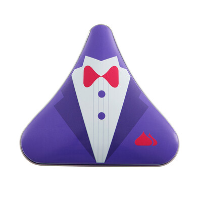 

Hershey Chocolate Good Mr Tinplate Wedding Chocolate Candy Box - Purple 48 This product does not contain chocolate