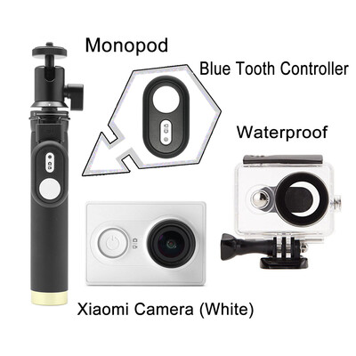 

Xiaomi XiaoYi Sport Cam+Xiaomi Bluetooth 4.1 10M Remote Shutter Controller+Black Waterproof Case+Selfie Extendable Stick Monopod