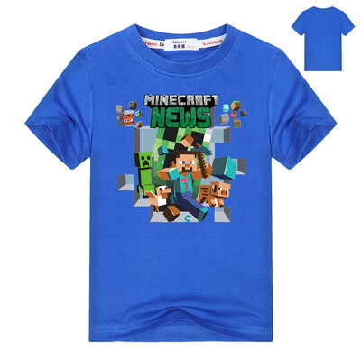 

Kids Boys Minecraft Run Away майка 2018 Летний возраст 3-13 Дети Видеоигры Tee Girls Приключения Топы Костюм День рождения