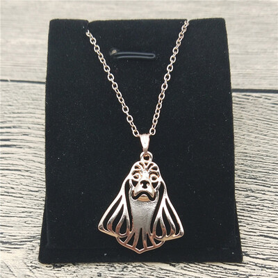 

New American Cocker Spaniel Necklace Trendy Style Pet Dog Pendant Necklace Women Pet Jewellery Fashion Animal Dog Jewellery
