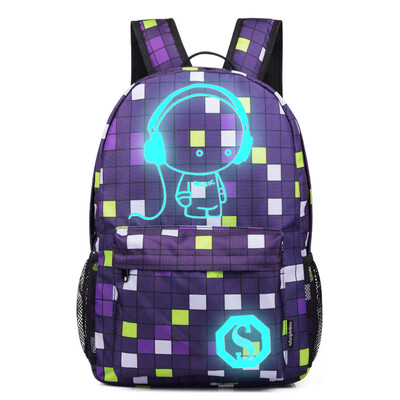 

Fashion trends night sky shoulders men&women Korean&Korean sports backpack junior high school students schoolbag ca