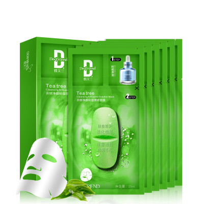 

Butterfly Fulan Mask Tea Tree Cleansing Acne Original Mask 6 Piece Control Oil Moisture Ms Mask Mask Shrink Pore Cleansing Skin