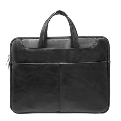 

Tekexen leather laptop bag for Apple 15 Lenovo Xiaomi ASUS Acer HP Dell&other 14-inch laptop mysterious black
