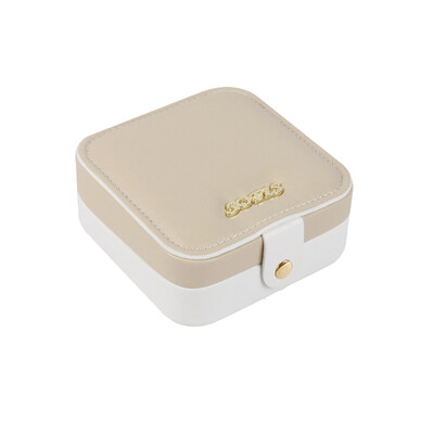 

SOFIS small jewelry box jewelry box jewelry box jewelry storage box Korean simple jewelry box ring box beige