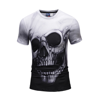 

Mens Fashion Skull 3D T-shirt Men 2018 Hip Hop 3d Printed T-shirts Men Funny Trendy Camiseta Tee Summer Tops Clothes