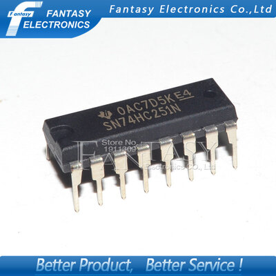 

10PCS SN74HC251N DIP16 SN74HC251 DIP 74HC251N 74HC251 new and original IC free shipping