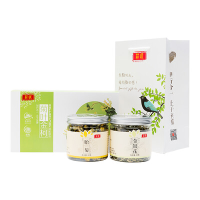 

Zhuang Min Honeysuckle Tea Tire Chrysanthemum King Tea Tea Combing Hang Bai Ju Tongxiang Herbal Tea Подарочная коробка 75г