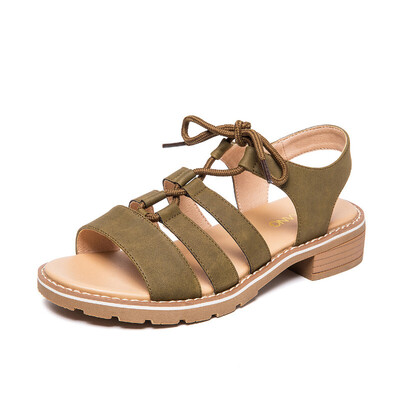 

Aokang Aokang sandals open toe comfortable female casual shoes 184831034 apricot color 36 yards