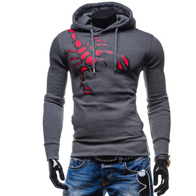 

CT&HF Men Fashion Movement Fleece Handsome Personality Contracted Jacket Pure Cotton Printed Fleece Winter Leisure Thick Loose Fleece
