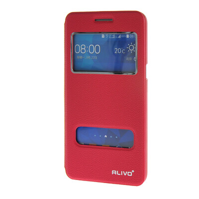 

MOONCASE ЧЕХОЛ ДЛЯ Samsung Galaxy Grand Prime G5308W G530 View Window Leather Flip Bracket Back Cover Hot pink