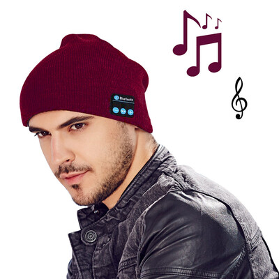 

MOCREO Fashion Bluetooth Knit Hat with Stereo Headphones&Microphone Warm Chunky Soft Beanie Hands Free Talking