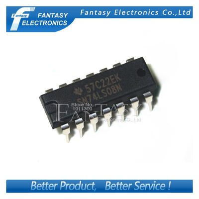 

50PCS SN74LS08N DIP14 SN74LS08 DIP 74LS08N 74LS08 new&original IC free shipping