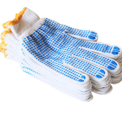 

Xuanxin dispensing granule gloves 12 pairs of non-slip wear-resistant site handling vehicle maintenance pure white cotton yarn wor