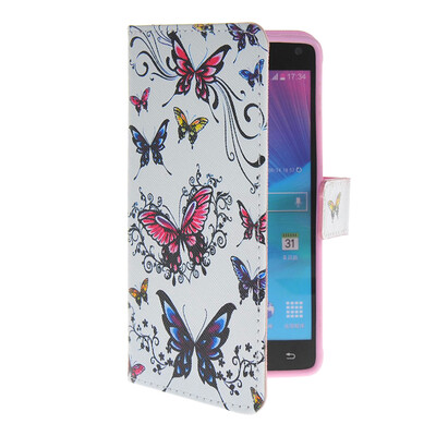 

MOONCASE Pattern Style Leather Side Flip Wallet Card Slot Pouch Stand Shell Back Case Cover For Samsung Galaxy Note 4 N9100