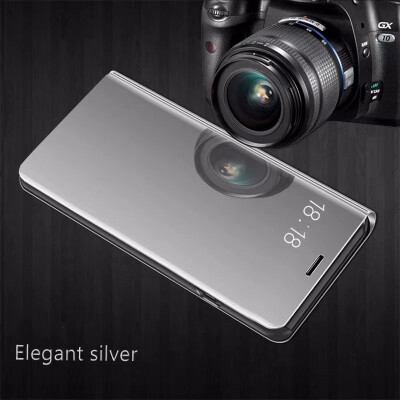 

Xiaomi Mi 6 Luxury Slim Mirror Flip Shell Stand Leather Smart Clear View Window Cover Phone Case